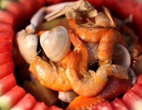 吃大虾可以吃瓜吗